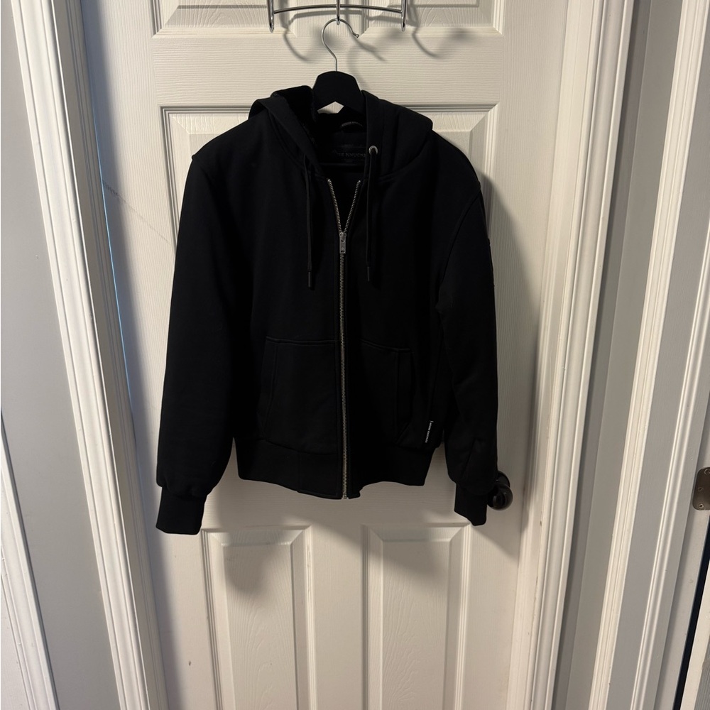 Moose Knuckles Black Fleece-Lined Jacket